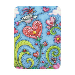 VALENTINE GARDEN WHIMSICAL MAGNET *Anpassa