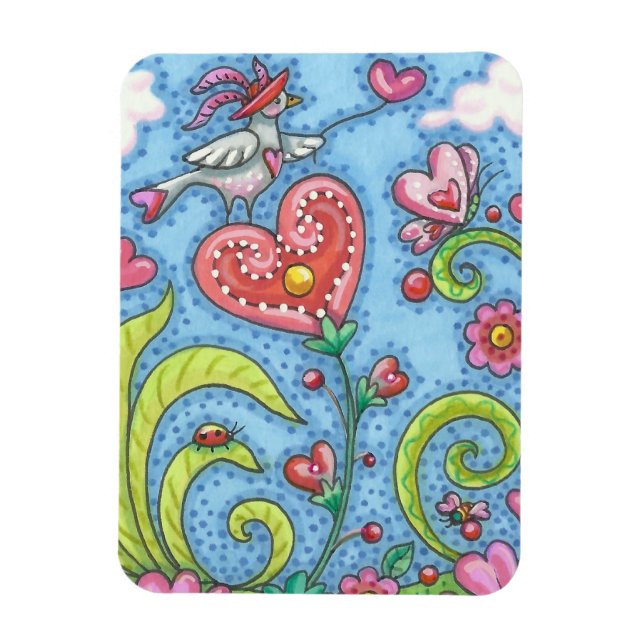 VALENTINE GARDEN WHIMSICAL MAGNET *Anpassa (Vertikal)