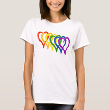 Valentine Gay pride Rainbow Layered Hearts