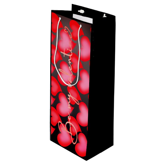 Valentine Gift Bag - Hearts (Framsidan Vinklad)