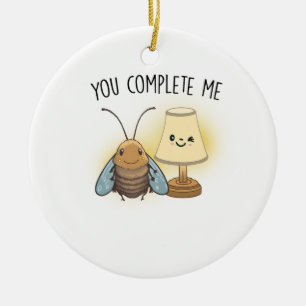 Valentine Gift Bee du slutför mig Julgransprydnad Keramik