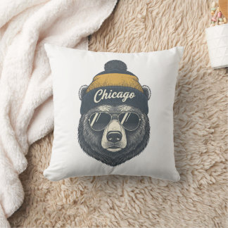 Valentine Gift Chicago Bear Beanie Pillow Cozy! Kudde