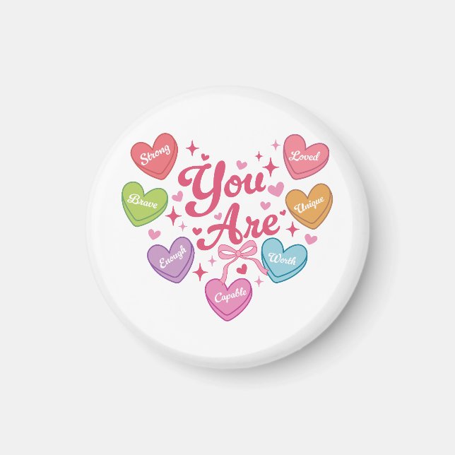 Valentine Gift | Du är min Kärlek Magnet (Framsidan)