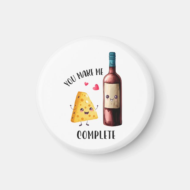 Valentine Gift du gör mig färdig Magnet (Framsidan)