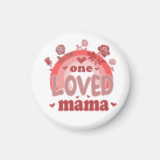 Valentine Gift | En Loved Mamma Magnet (Framsidan)