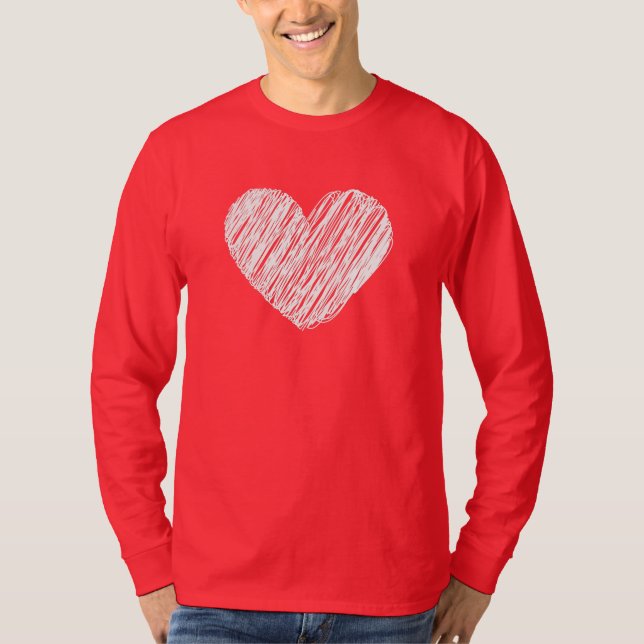 Valentine Gift för hennes enkla Purview-design T Shirt (Framsida)