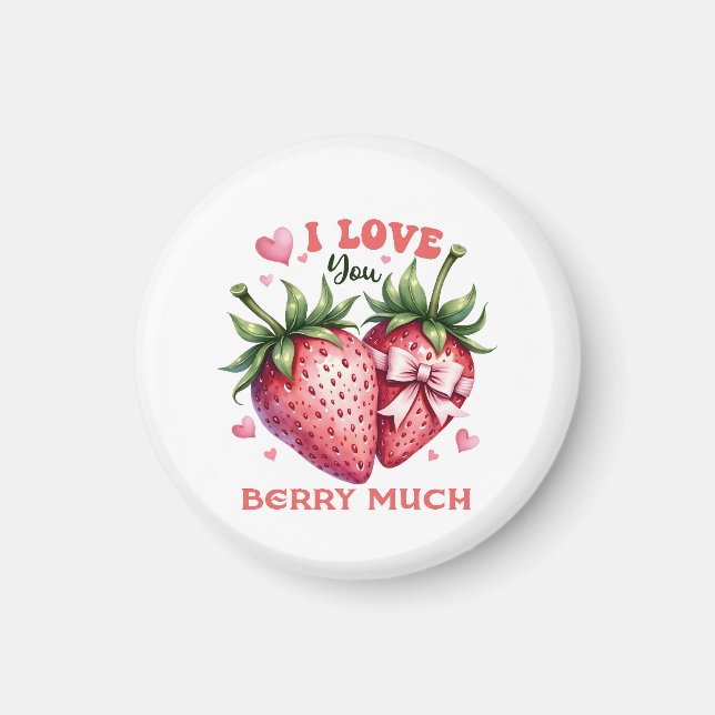Valentine Gift | I Kärlek Du Berry Mch Magnet (Framsidan)