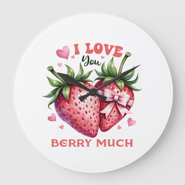 Valentine Gift | I Kärlek Du Berry Mch Stor Klocka (Framsida)