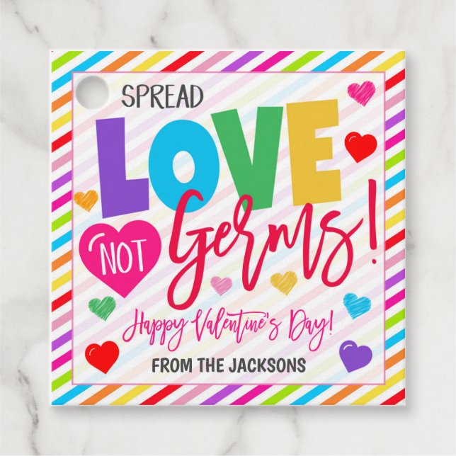 Valentine Gift Märkre Gåvor Etiketter (Framsida)