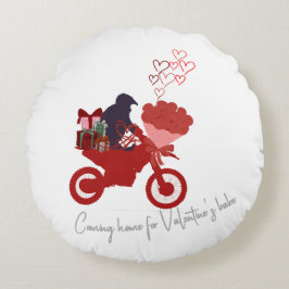 Valentine gift rund kudde