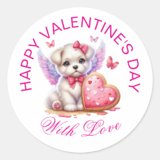 Valentine Gifts - Pawsitively Adwillmariy 24 Runt Klistermärke