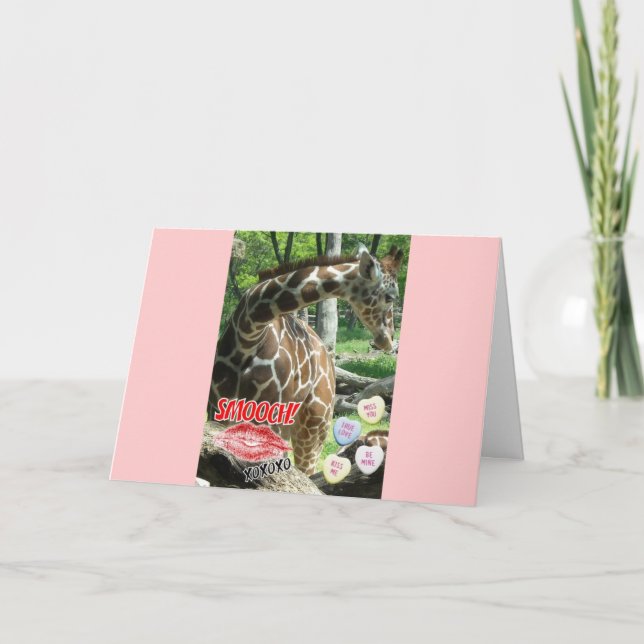 Valentine Giraff Helgkort (Framsida)