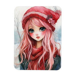 Valentine Girl Magnet
