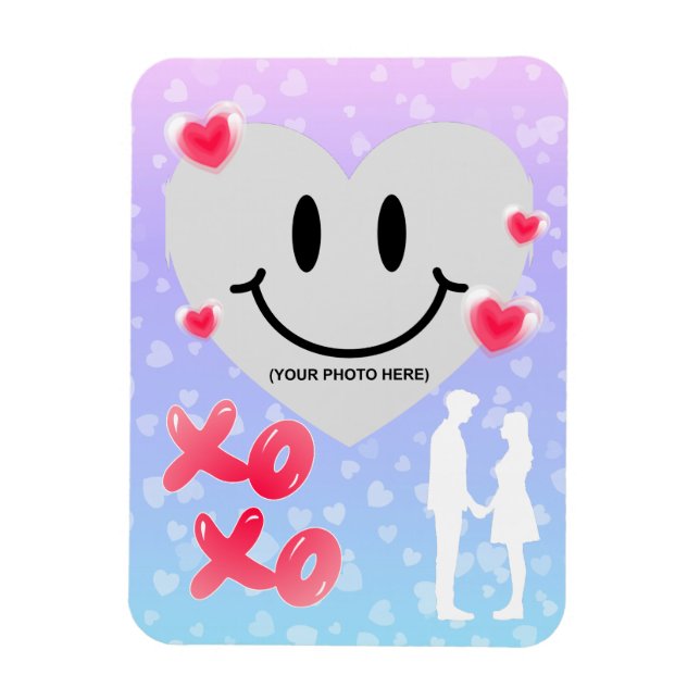 Valentine Glass Heart Bubblegum par Magnet (Vertikal)