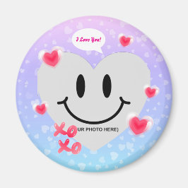 Valentine Glass Heart Bubblegum par Magnet