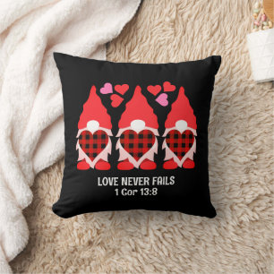 VALENTINE GNOME Kärlek Misslyckas aldrig Kudde