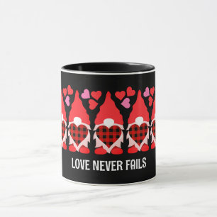 VALENTINE GNOME Kärlek Misslyckas aldrig Mugg