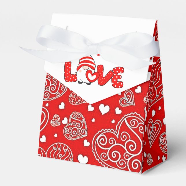 Valentine gnome presentaskar (Framsidan Sidan)