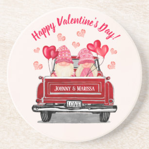 Valentine Gnome Vintage Red Lastbil Kärlek Underlä Underlägg