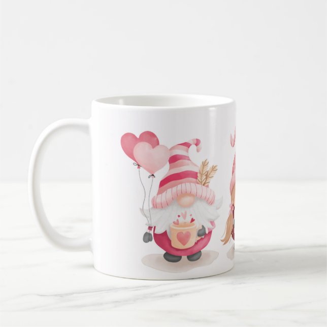 Valentine Gnomes Kaffemugg (Vänster)