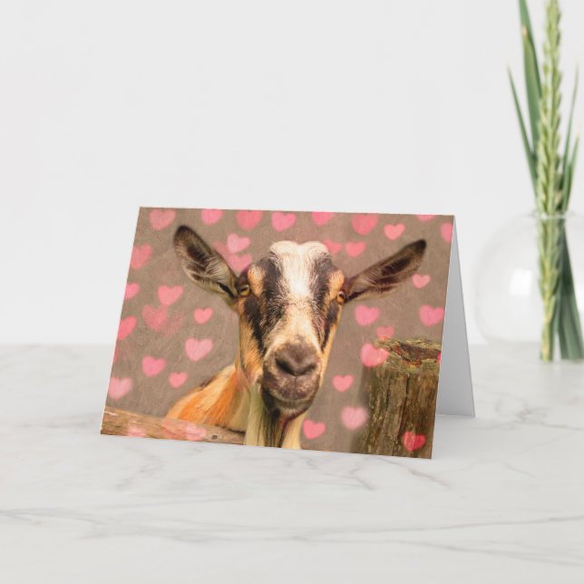 Valentine Goat Helgkort (Framsida)