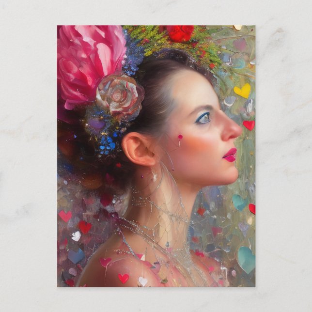 Valentine Goddess vycard Vykort (Framsida)