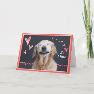 Valentine Golden Retriever Helgkort
