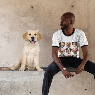 Valentine Golden Retriever Hund manar T Shirt