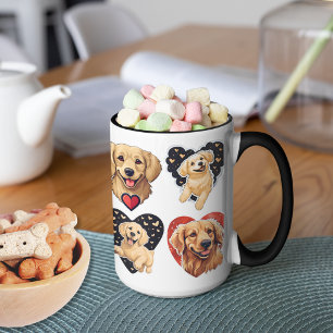 Valentine Golden Retriever Hund Mugg