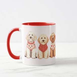 Valentine Goldendoodle Hundar Mugg