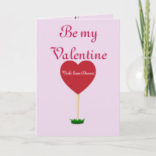 Valentine golf Card Helgkort