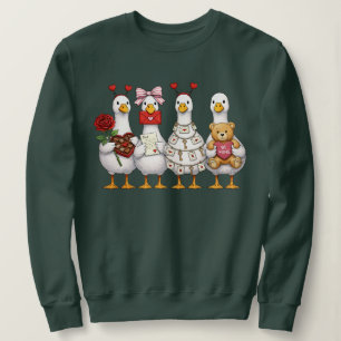 Valentine Goose, Rosa Coquette Valentine Goose T Shirt