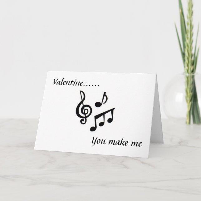 VALENTINE GÖR MIG MYCKET MER SINGING OCH MYCKET ME HELGKORT (Framsida)