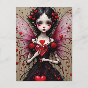 Valentine gotisk älva vykort