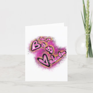 Valentine graffiti helgkort