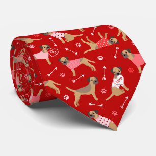 Valentine Gräns Terrier Mönster Neck Tie Slips