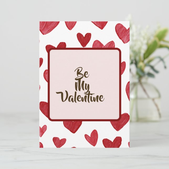 Valentine Greeting Card for Loved Ones Julkort (Stående Fram)