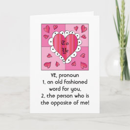Valentine Greeting Card Helgkort