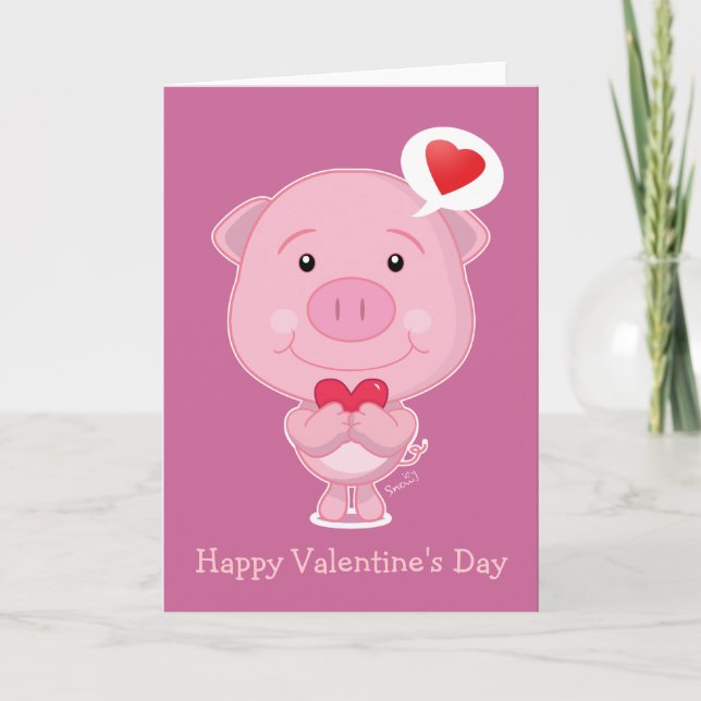 Valentine Gris Card Helgkort (Framsida)