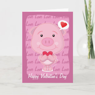 Valentine gris Card Helgkort