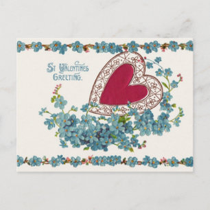 Valentine Hälsning med hjärta Helg Vykort