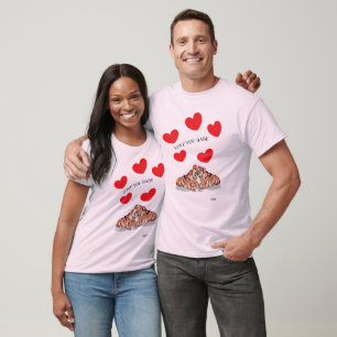 Valentine Hans och hennes Kärlek du Babe T Shirt