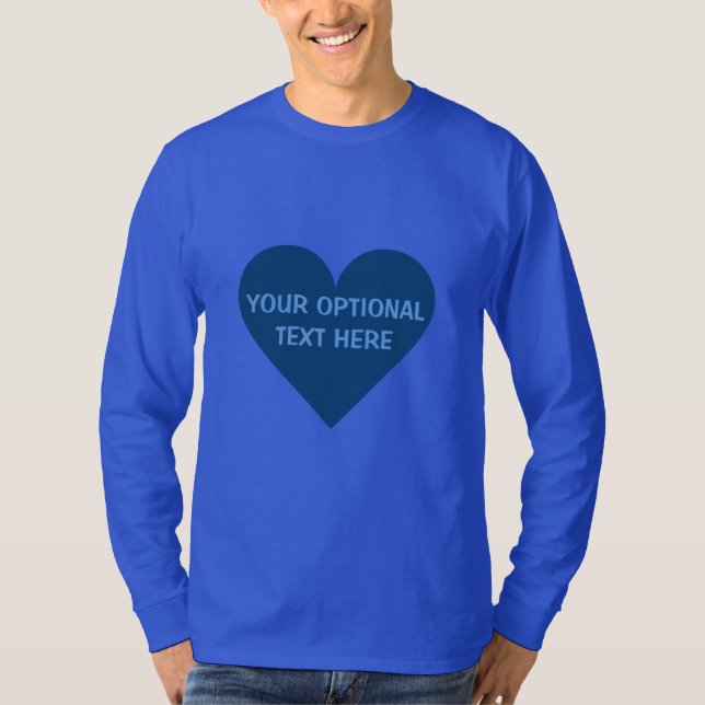 Valentine Heart anpassningsbar shirts & jacka T Shirt (Framsida)