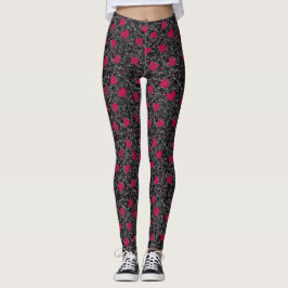 Valentine Heart Art Art Leggings