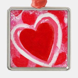 Valentine Heart av VictoriaShaylee Julgransprydnad Metall