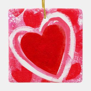 Valentine Heart by VictoriaShaylee Julgransprydnad Keramik