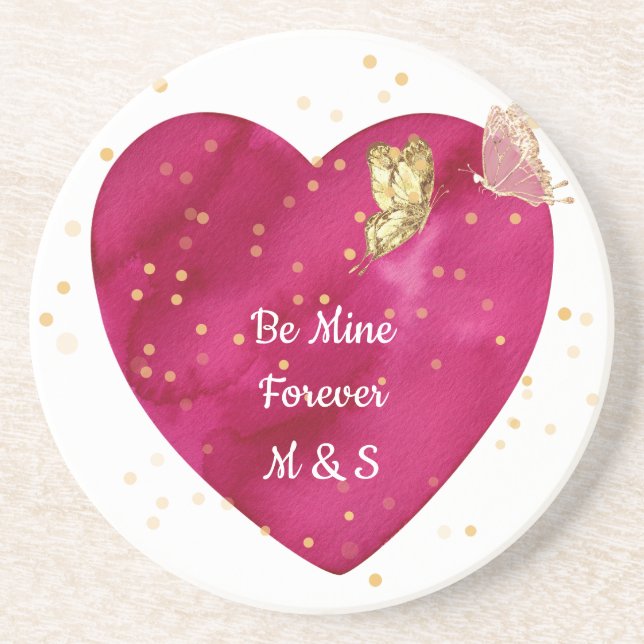Valentine Heart  Coaster Underlägg (Framsidan)