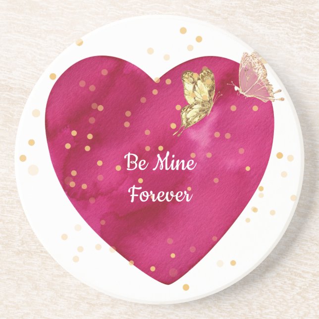 Valentine Heart  Coaster Underlägg (Framsidan)