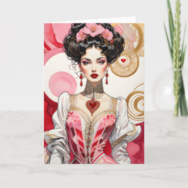 Valentine Heart Collar Dam Meddelande