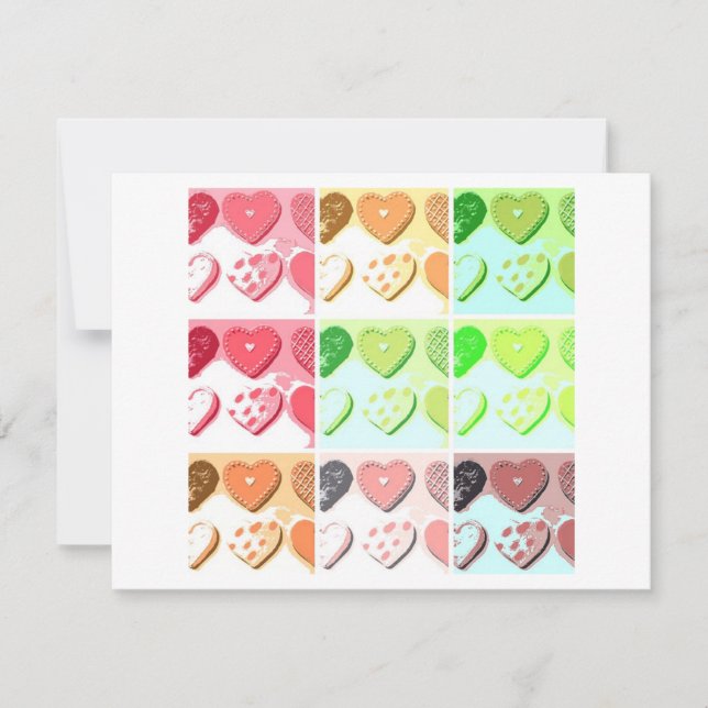 Valentine Heart Cookies Julkort (Framsida)